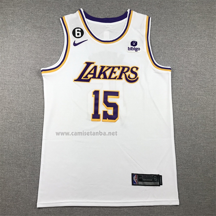 Camiseta Los Angeles Lakers Austin Reaves #15 Association 2022-23 Blanco